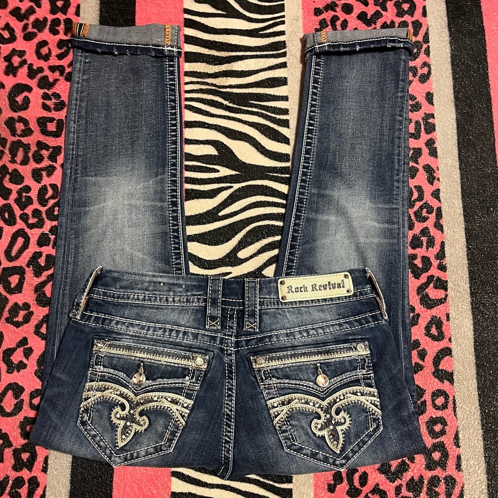 Rock Revival low rise capri cropped jeans